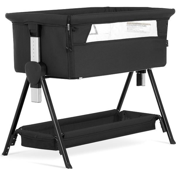 slide 2 of 21, Dream On Me Lilly Bassinet & Bedside Sleeper Black