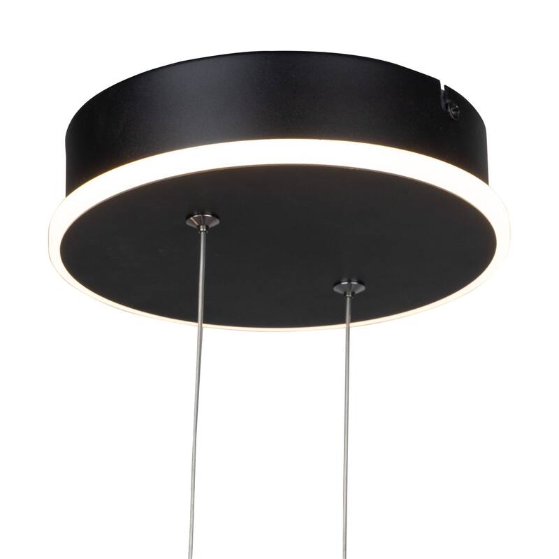 Silicon Valley Collection Integrated LED Chandelier, Black