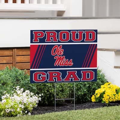 University of Mississippi 24" x 18" Graduation Coroplast Outdoor Yard Sign
