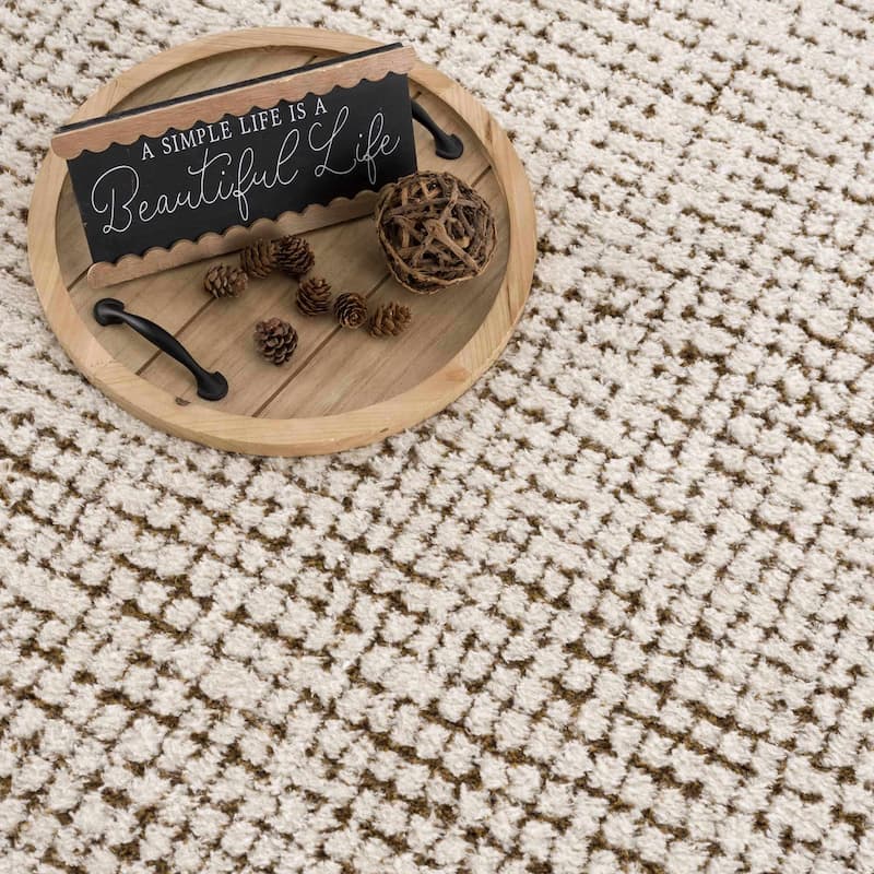 Hauteloom Keita Hallway, Kitchen Runner Rug - High Pile - Bone - 2'8" x 7'3"