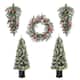 Option 5PK-5ftTrees&Swags&Wreath