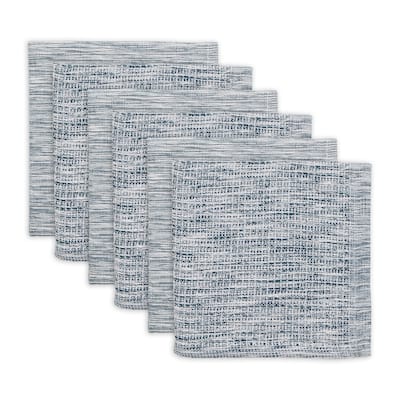 Assorted Sage And Off-White Recycled Cotton Dishcloth (Set of 6) 12x12