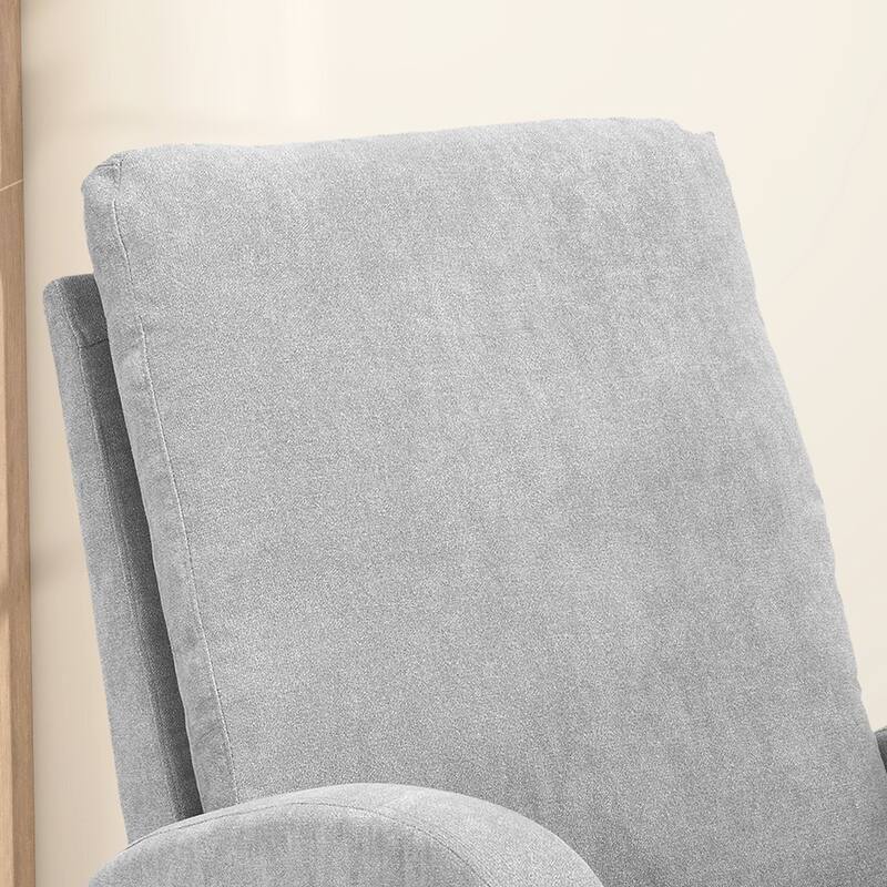 27.2"W Polyester Rocking Chair with Side Pocket
