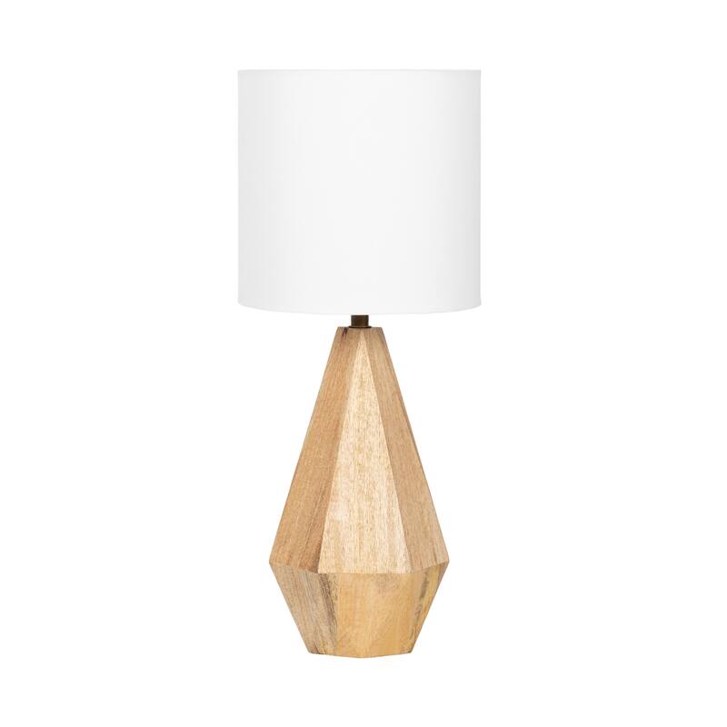 Kate and Laurel Marcedes Table Lamp - 8x8x20 - Natural