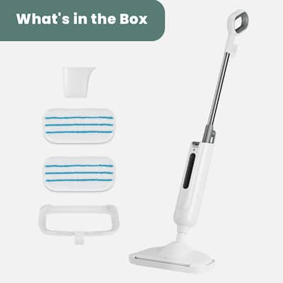 Lightweight Steam Mop Cleaner for Hardwood & Tile Floors, 30-Second Heat-Up Floor Steamer with Washable Pads