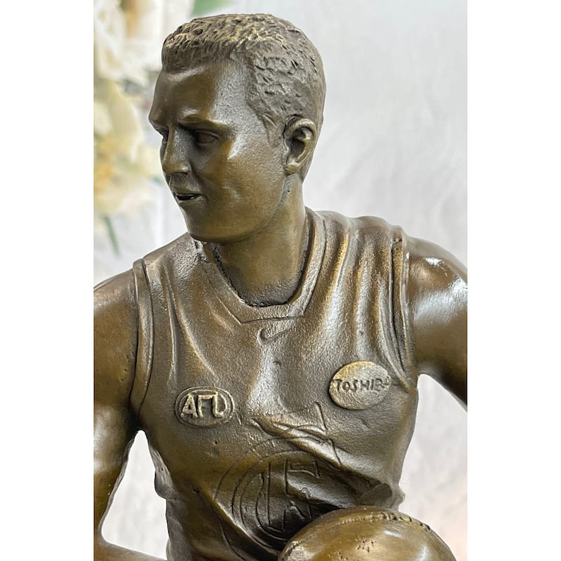 Genuine Bronze Sport Rugby World Cup Australian Player Sculpture Statue