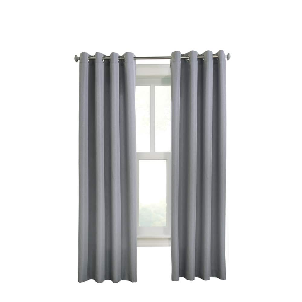 Margaret Richly Textured Woven Grommet Curtain Panel by Habitat