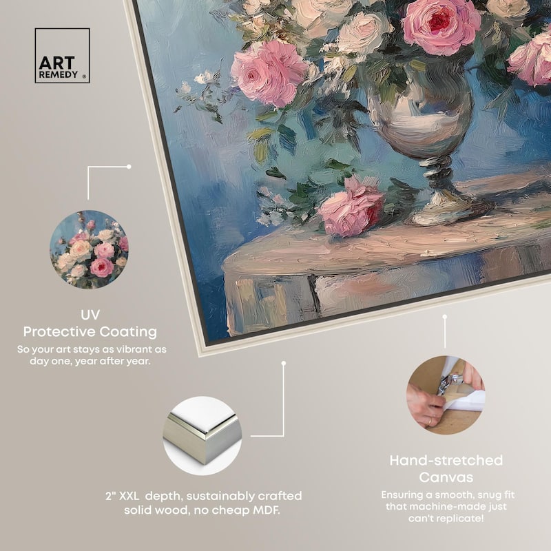 Romantic Roses Canvas by Art Remedy
