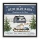 preview thumbnail 1 of 26, Stupell Christmas on Farm Phrase Framed Floater Canvas Wall Art Design by Mollie B. 18 x 18 - Black