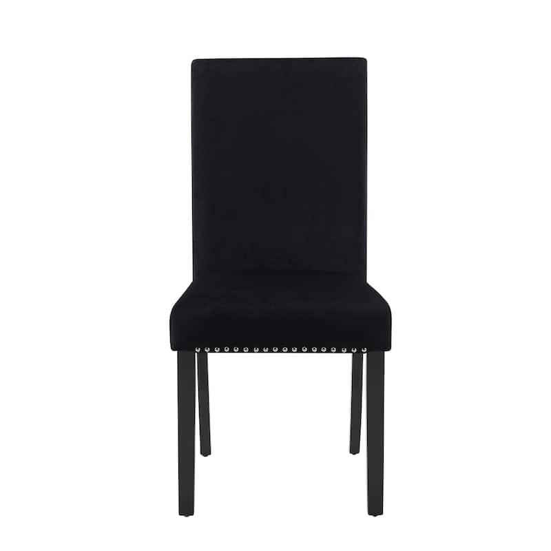 Roundhill Furniture Vanzo Contemporary 7-Piece Dining Set, Dining Table with 6 Stylish Chairs