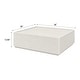 preview thumbnail 3 of 12, 38" Square MGO Coffee Table with a Natural Stone-Look Finish for Living Room & Outdoor Patio