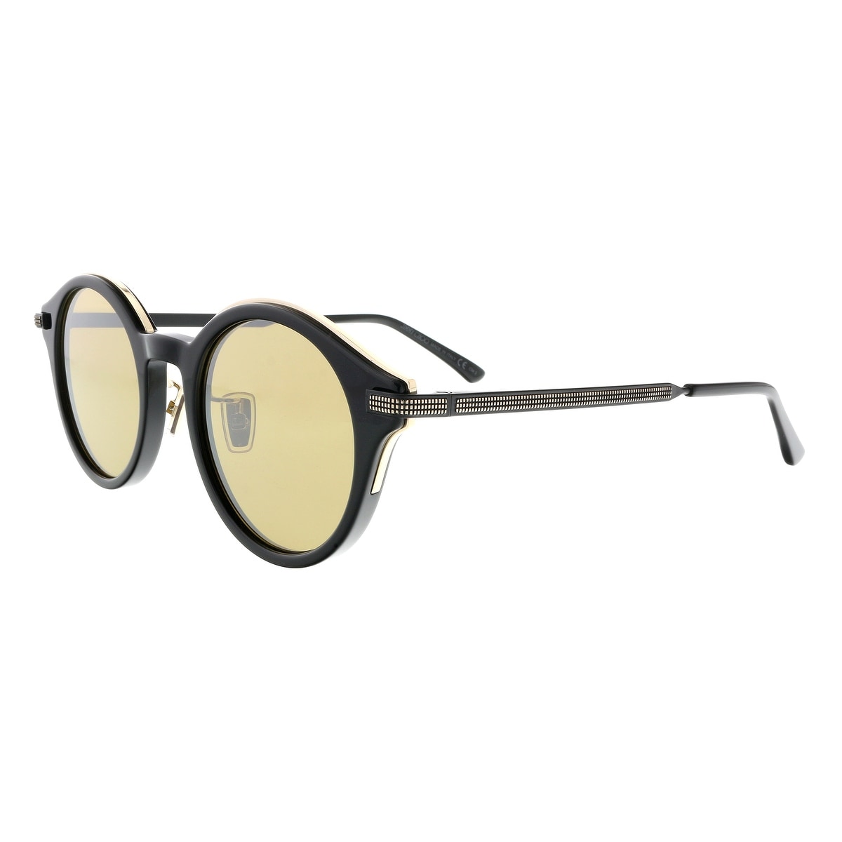 black and gold round sunglasses