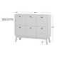 preview thumbnail 15 of 21, Simple Living Jamie Mid-Century Modern 6-door Storage Cabinet