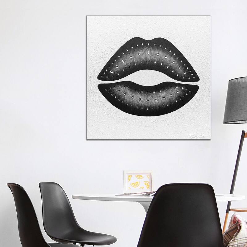 iCanvas "Diamond CC Lips" by Alla GrAnde Canvas Print - 37x37x1.5