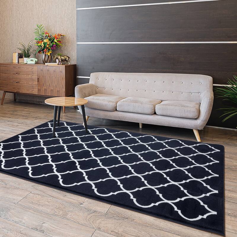 SUSSEXHOME Trellis Desing Area Rug