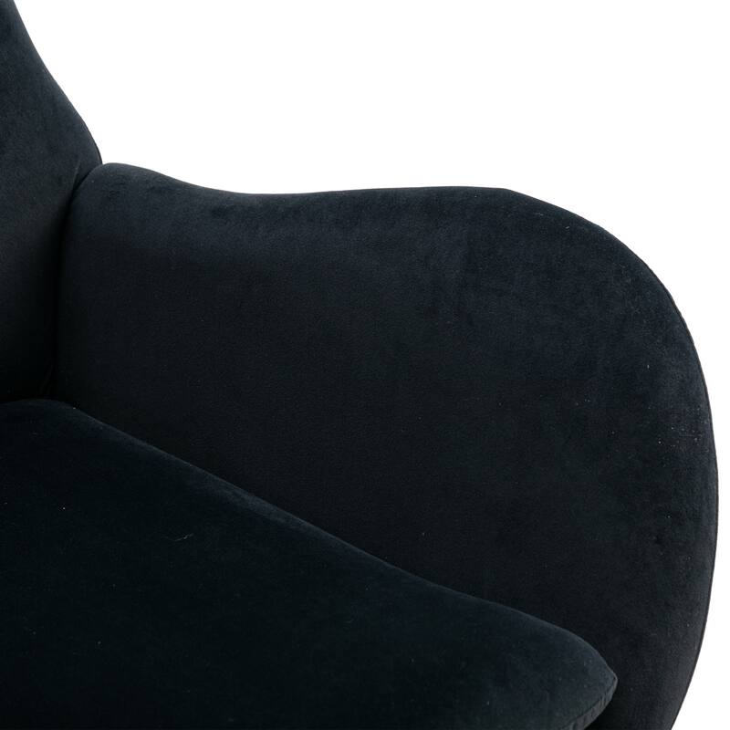 Rocking Chair With High Backrest And Armrests