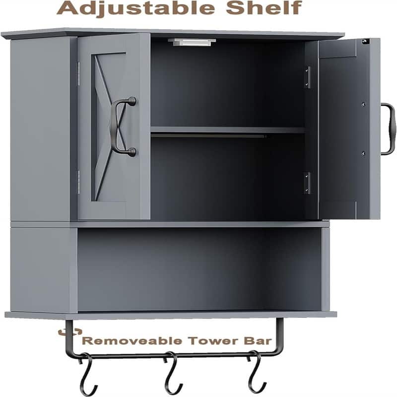 Over The Toilet Storage - 7"D x 15"W x 22"H
