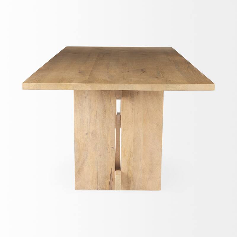 Aida Grey-Brown Solid Wood Dining Table