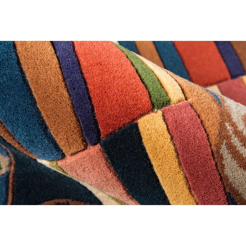 Momeni New Wave Hand Tufted Wool Contemporary Abstract Area Rug