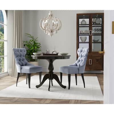 Round Pedestal Dining Table - 36" - Black