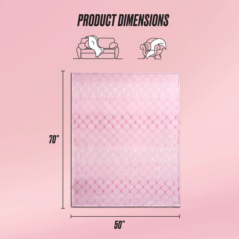 Juicy Couture Holiday Plush Throw Blankets