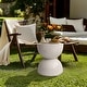preview thumbnail 4 of 9, Lightweight Concrete Side Table with Speckled Design End Table Indoor Outdoor