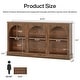 preview thumbnail 22 of 43, 63-Inch Farmhouse Console Table with 3 Tier Storage