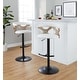 preview thumbnail 25 of 141, Carson Carrington Viby Adjustable Bar Stool with Rounded T Footrest (Set of 2)