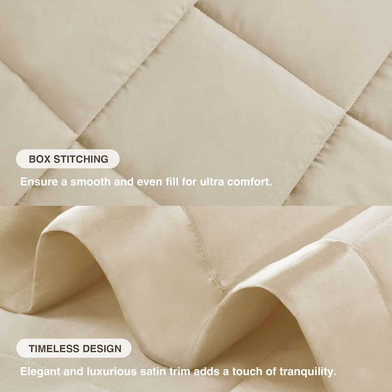 Madison Park Prospect Lightweight Down Alternative Blanket with Satin Trim
