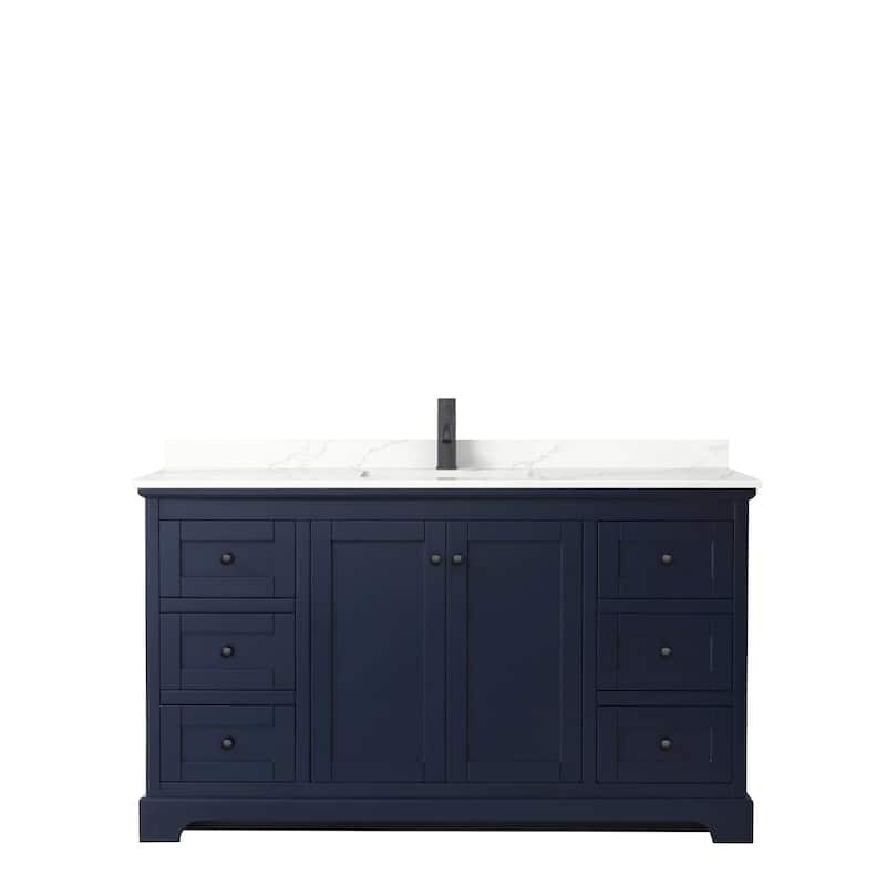 Avery 60-inch Single Vanity, Quartz Top