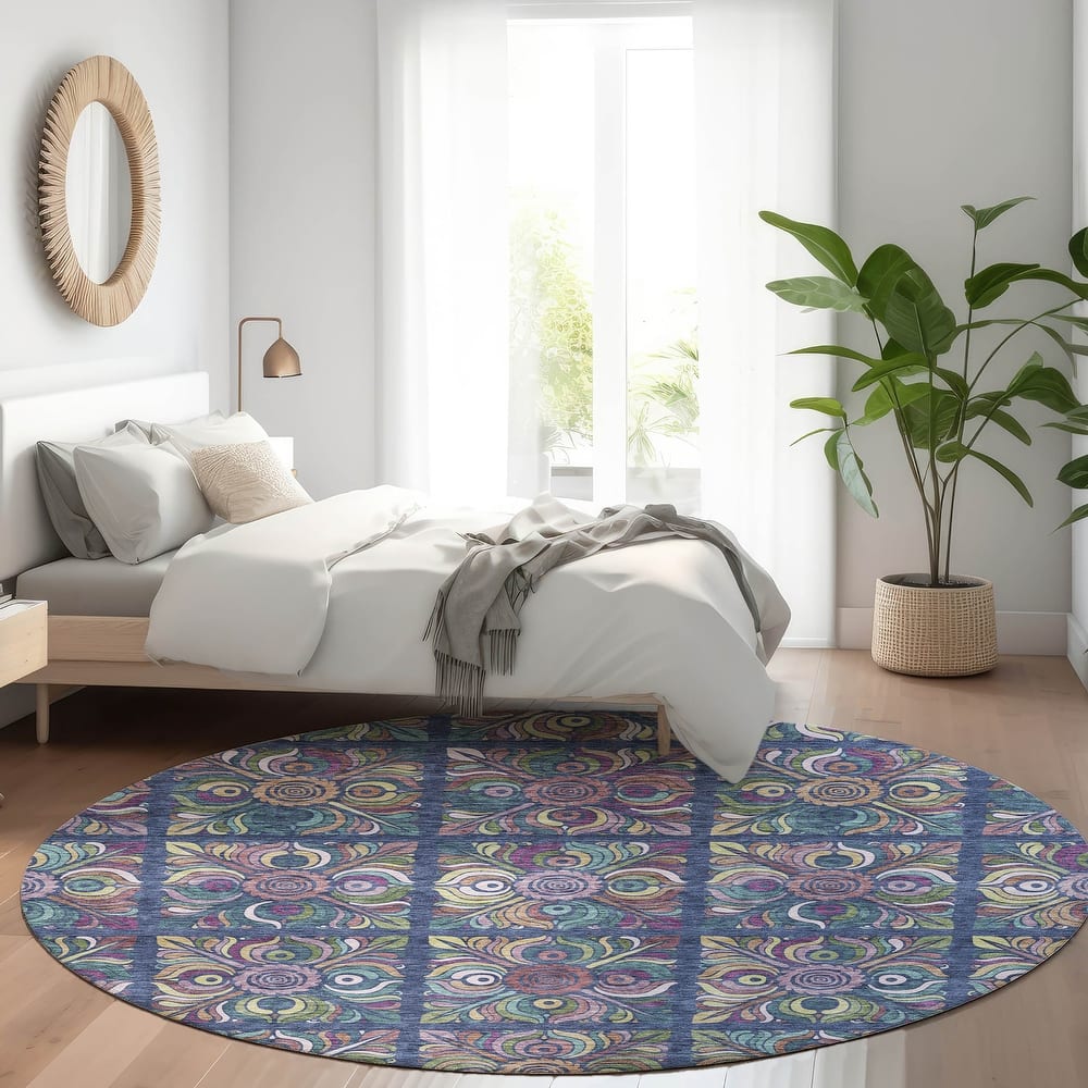 Premium Washable Super Soft Mosaic Panel Mayfield Rug