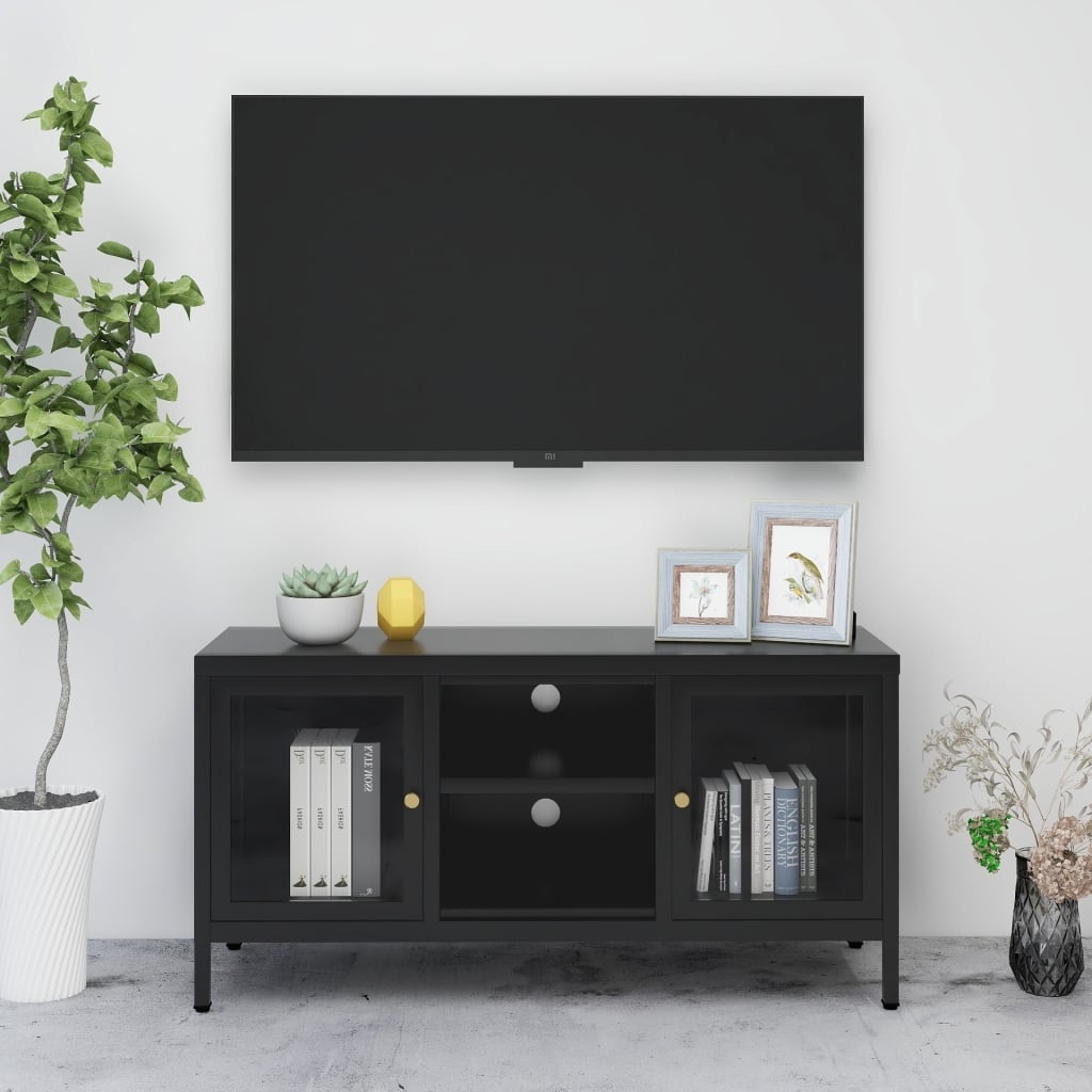 Black 32 to 42 in TV Stands Bed Bath Beyond