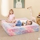 preview thumbnail 11 of 19, Two Seater Kids Play Couch with Washable Flannel Cover