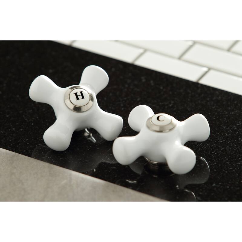 Kingston Brass Governor Widespread Kitchen Faucet with Brass Sprayer