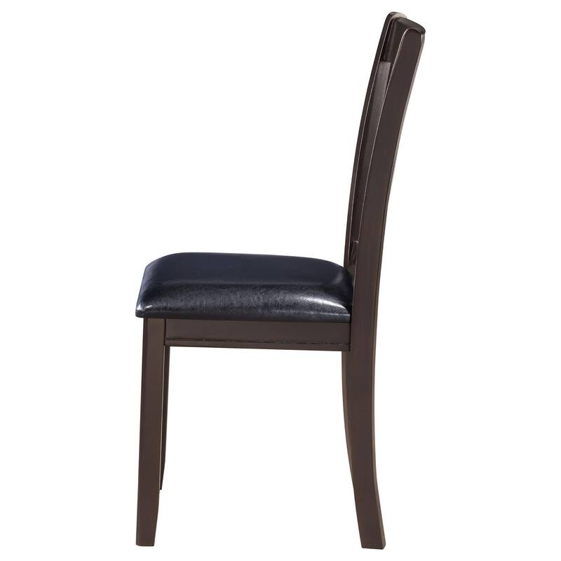 Lattice Back Side Chairs,Wooden Frame Dining Chair (Set of 2)