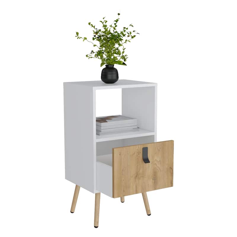Huna 29" Tall One Drawer Nightstand