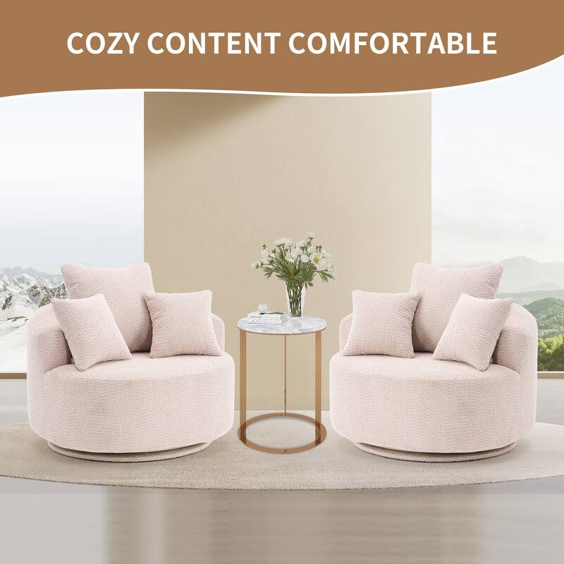 Single Seat Full Sponge Compression Swivel Chair Single Sofa