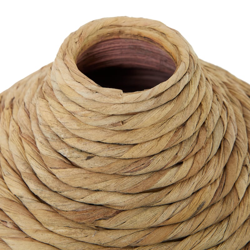 Brown Seagrass Handmade Woven Vase