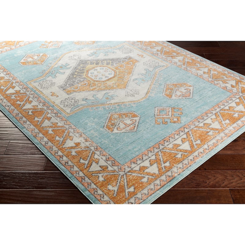 Livabliss Tedros Indoor/ Outdoor Tribal Area Rug