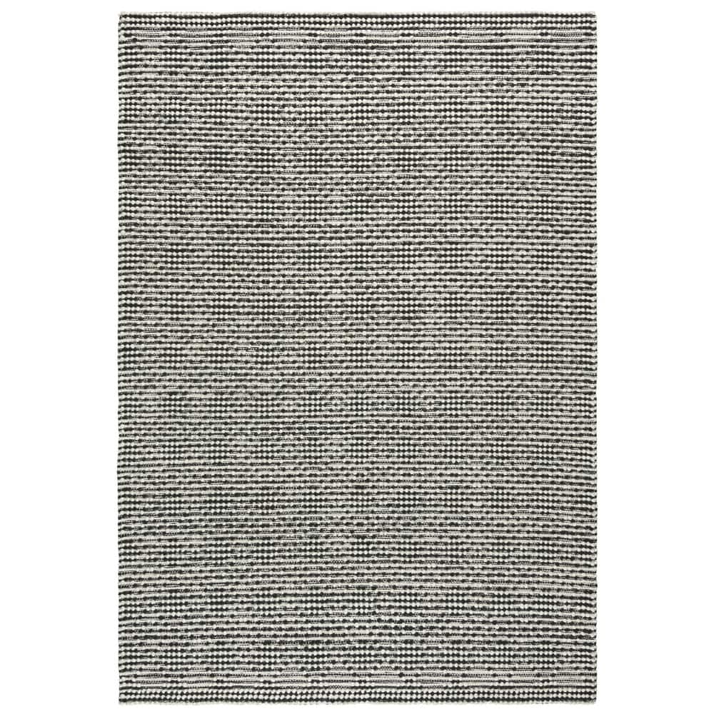 Alora Decor Kerala Black Geometric Hand-woven Jute Rug