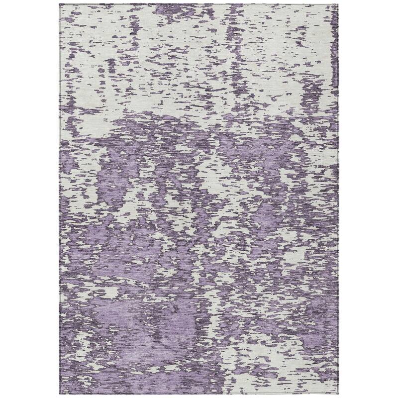 HomeRoots Abstract Transitional Rectangle Outdoor Rug