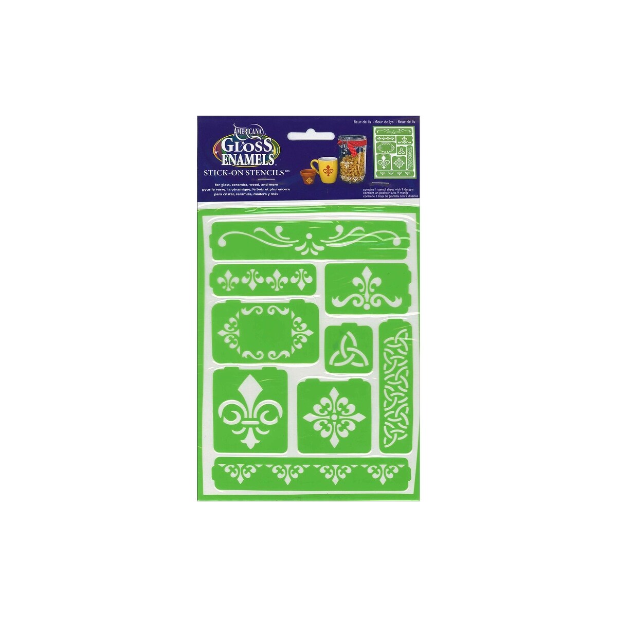 Shop Decoart Americana Stencil Glass 6x8 Fleur De Lis Overstock