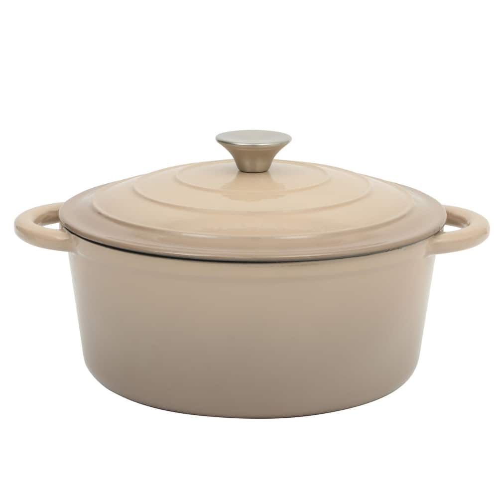 Gibson Home Enameled Cast Iron Dutch Oven Pot with Lid