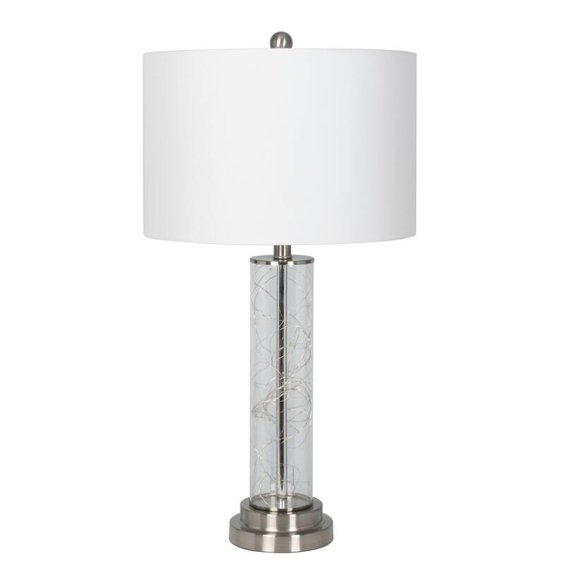 Glass Table Lamp with LED Fairy Lights (Set of 2) - 28.5