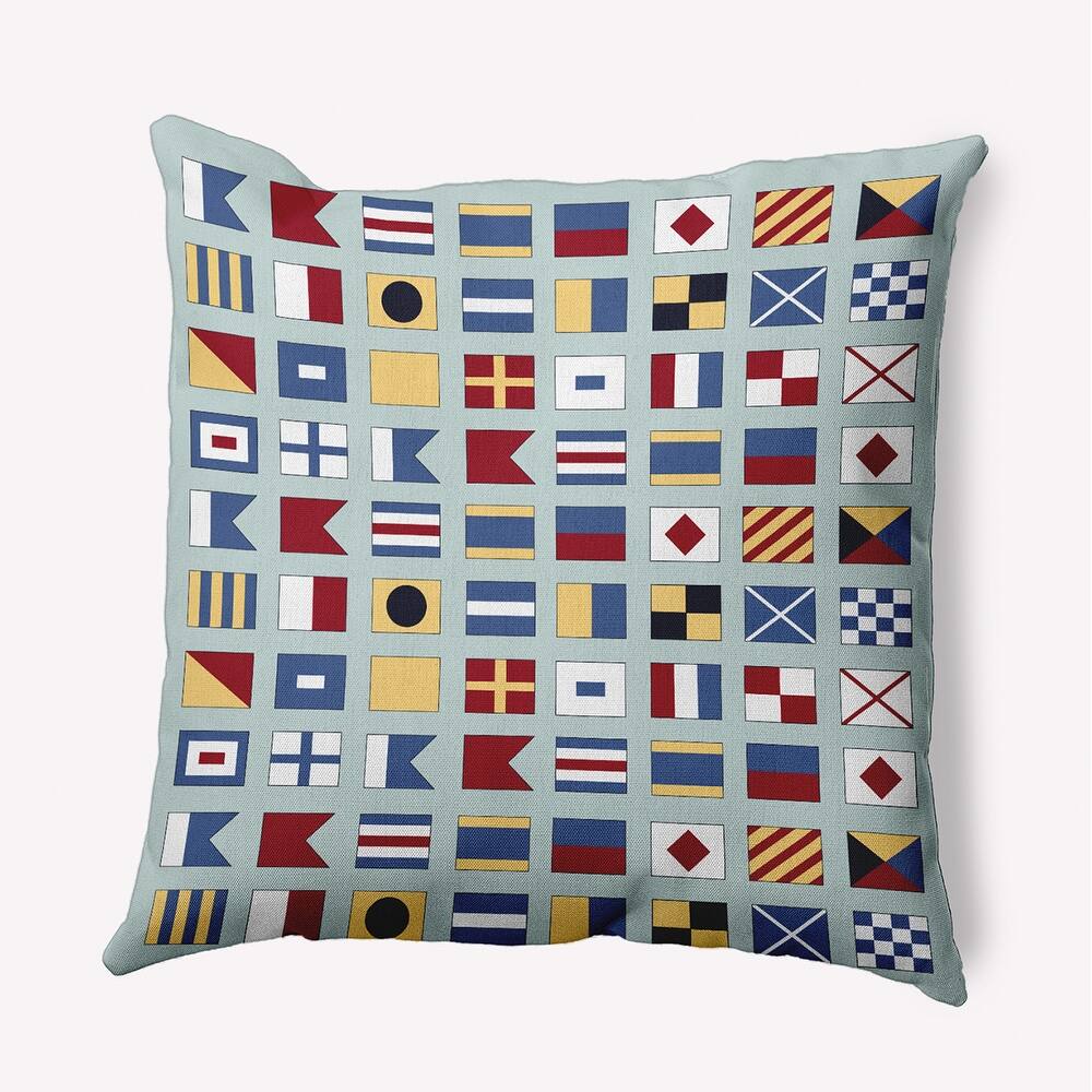 Nautical Flags Decorative Throw Pillow