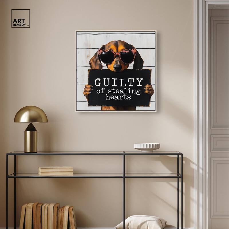 Guilty of Stealing Hearts Canvas by Art Remedy