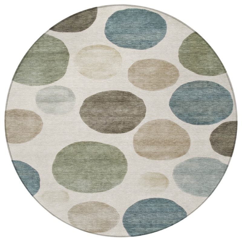 HomeRoots Geometric Transitional Rectangle Outdoor Rug