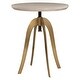 preview thumbnail 3 of 3, Uttermost 25942 Alice 20" Diameter Oak Veneer Top Metal Accent Table