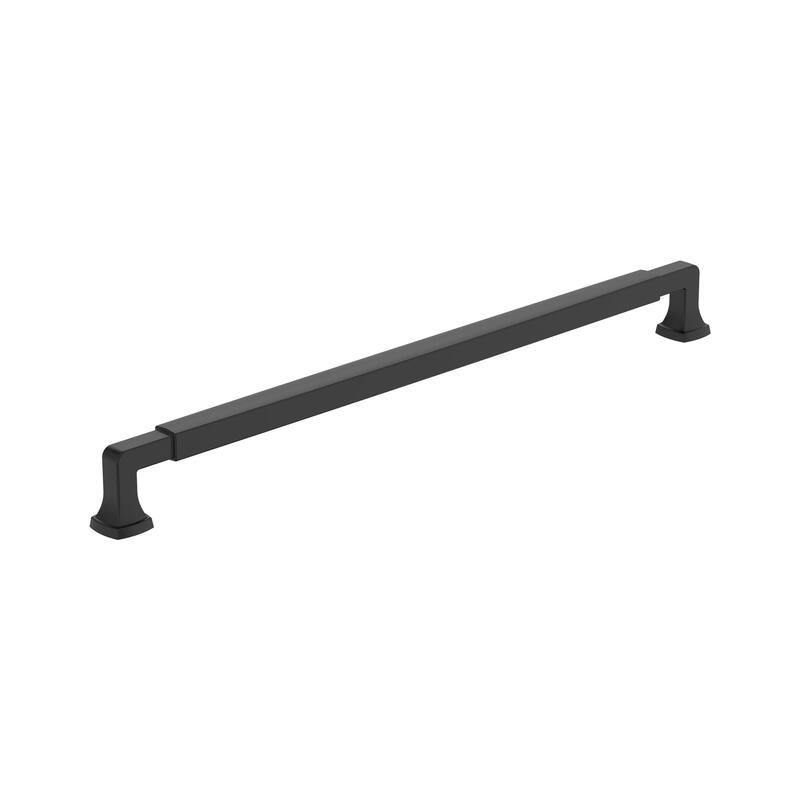 Amerock Stature Cabinet and Furniture Pull - 12-5/8 in (320 mm) Center-to-Center - Matte Black