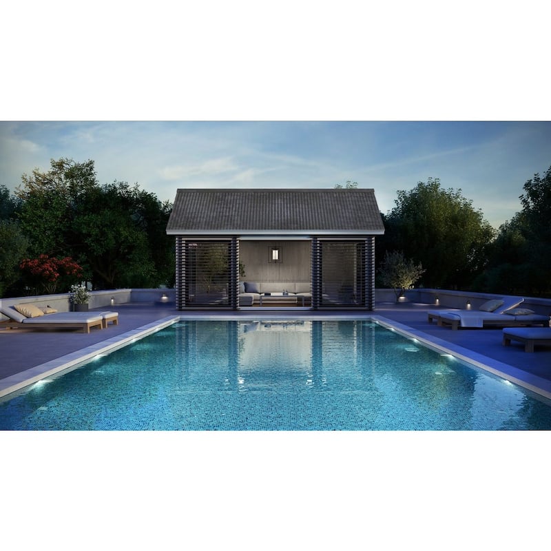 POINT DUME® Wakecrest LED Matte Black Outdoor Wall Lantern with DURASHIELD - 9 in x 3.875 in x 6.625 in